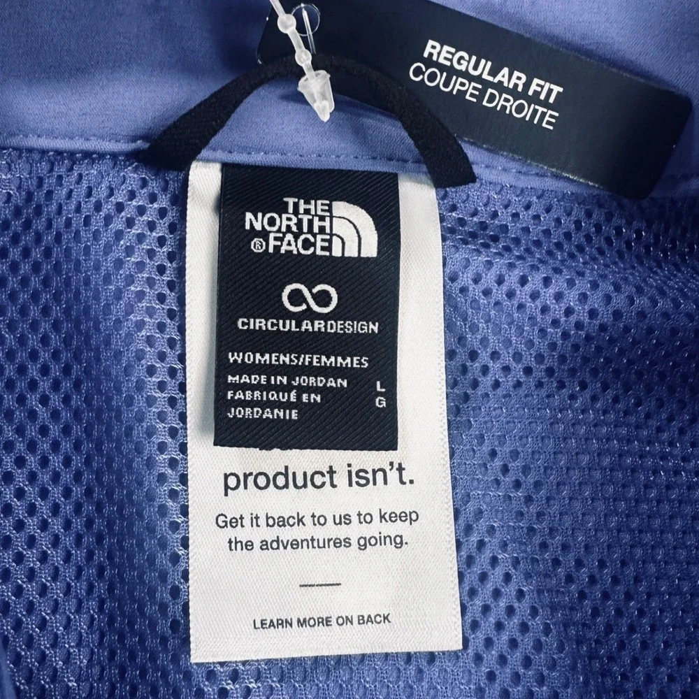 The North Face Lightrange Shirt Womens Large Indigo Plum Hiking UPF Top NEW - Picture 10 of 16
